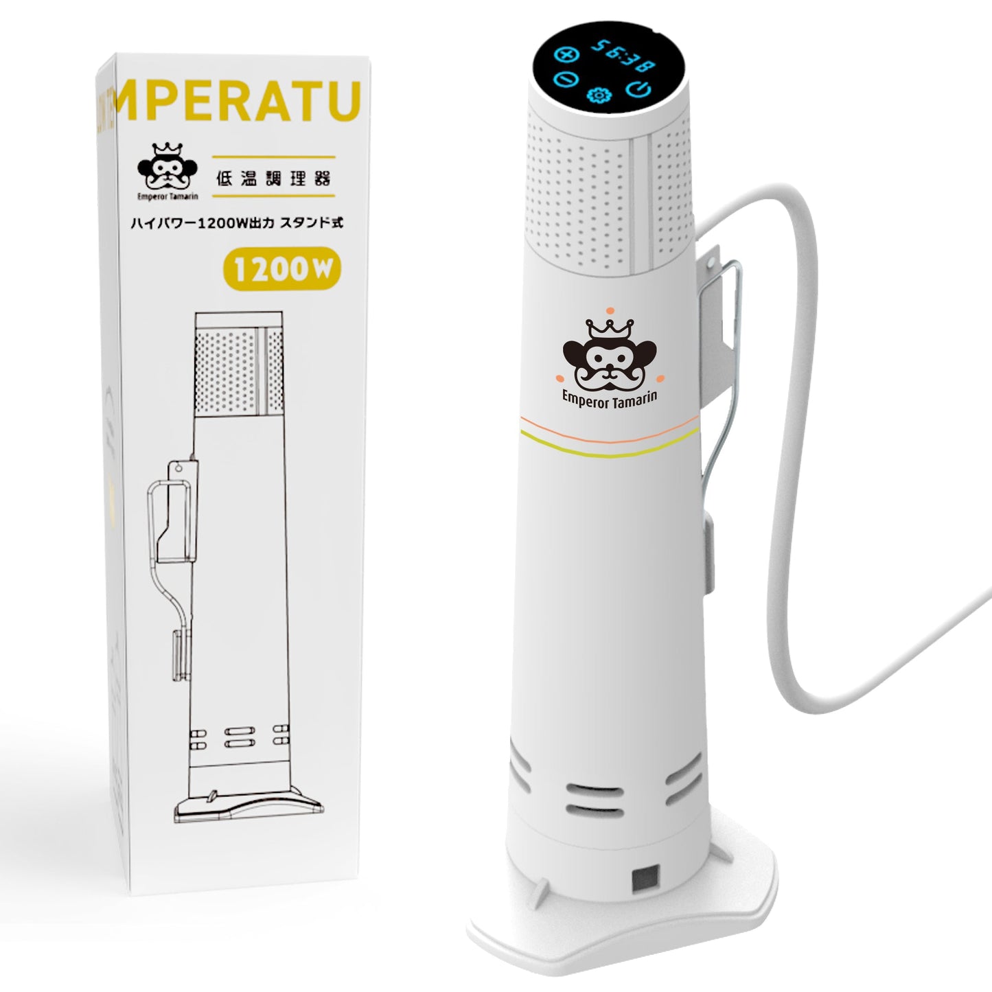 【母の日】リネン 100% エプロン+ 低温調理器 セット