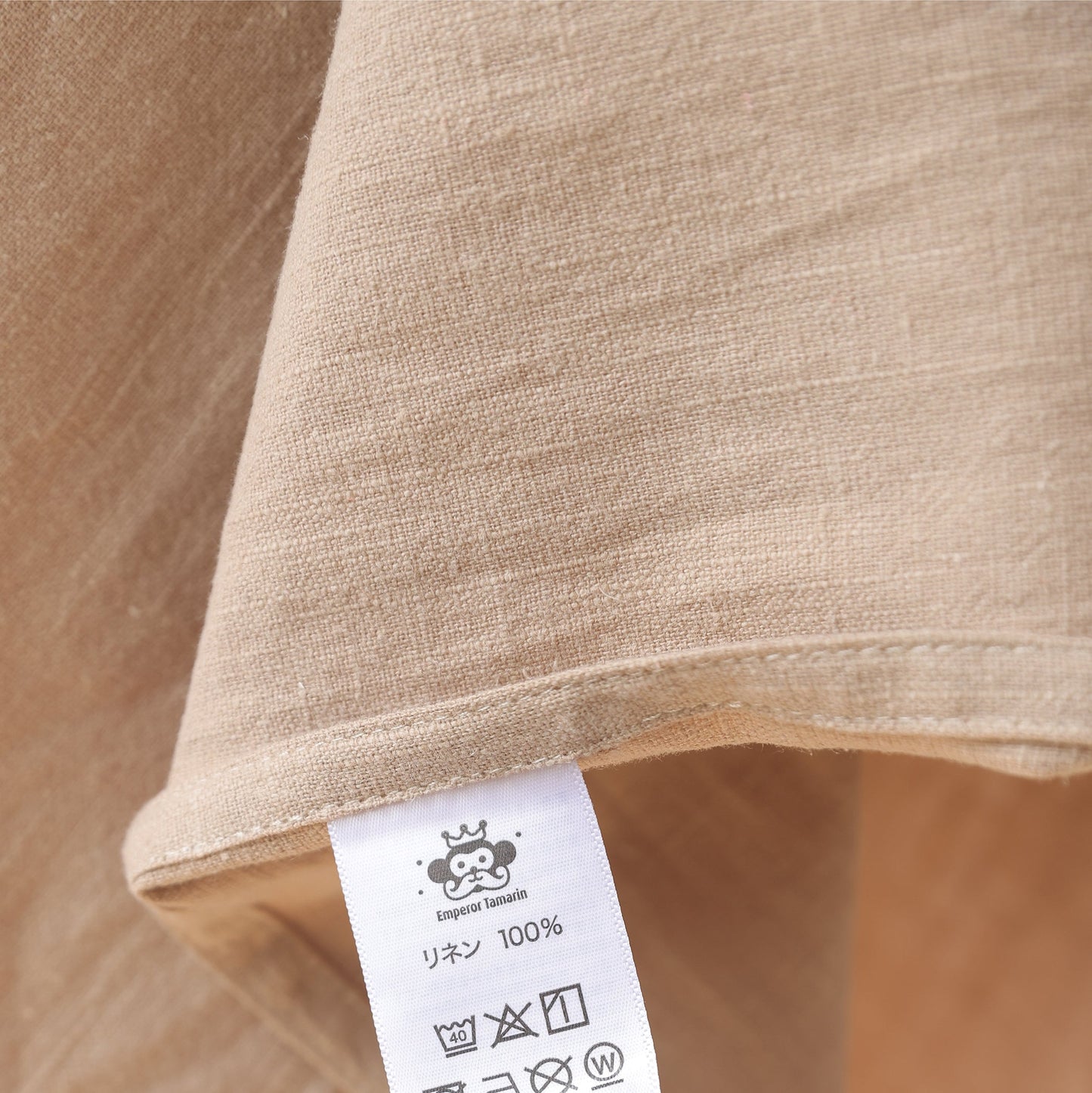 リネン 100% エプロン かぶるだけ 簡単 ギフトバック入り