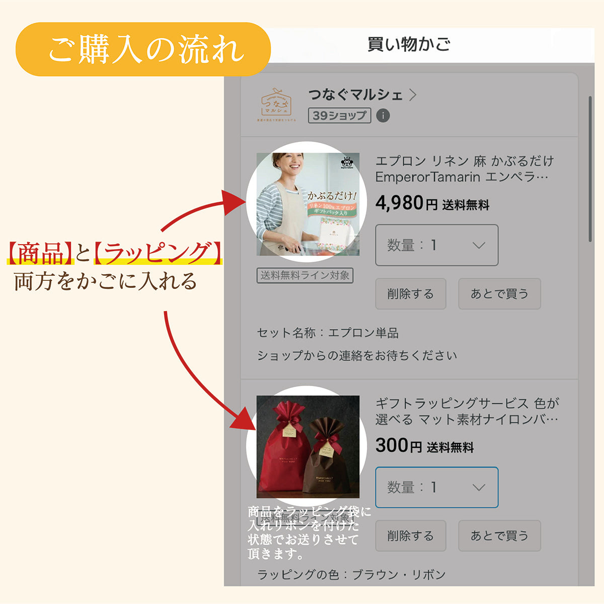 ラッピングセット