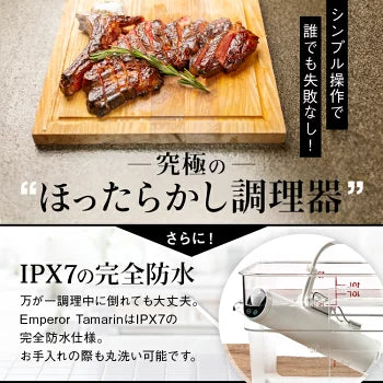 低温調理器 ハイパワー 1200W 自立型 クリップ式